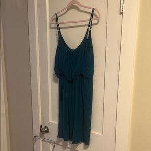 Boutique Teal Spaghetti Strap Dress